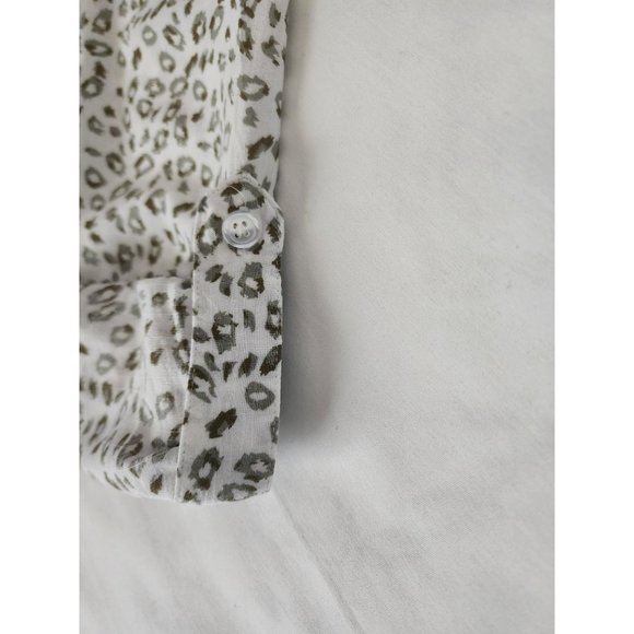 Cloth & Stone By Anthropologie Women's Leopard Print Long Sleeve Shirt Size XS - Picture 12 of 14